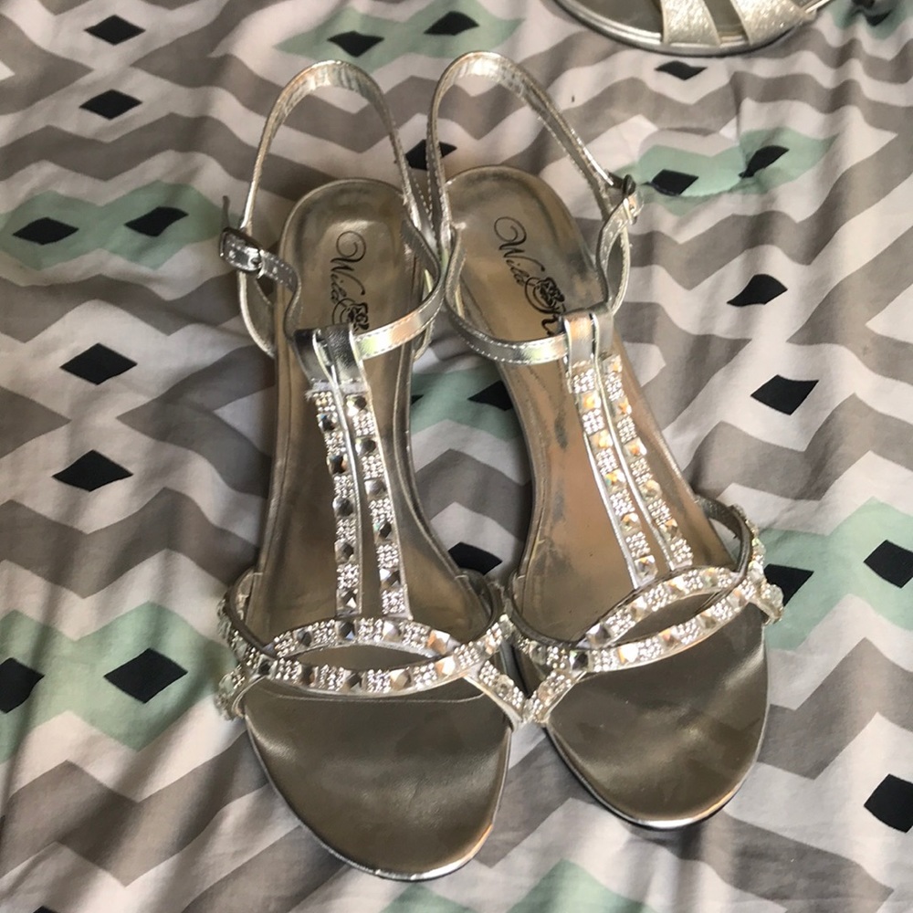 Silver heels
